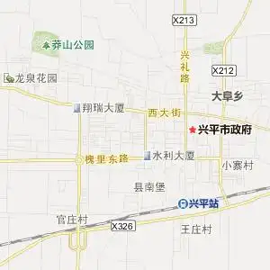 咸阳市兴平市金融休闲地图