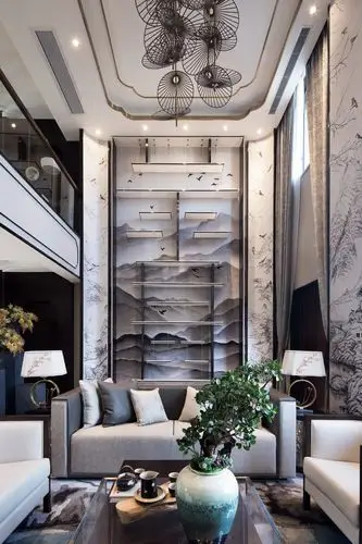 432㎡水岸联排新中式别墅样板房 --伊派设计