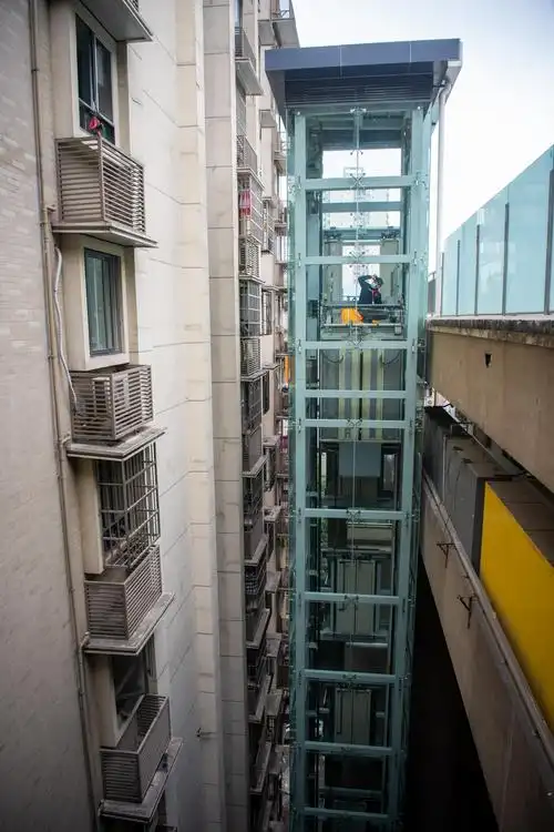 老居民区有了阳光电梯