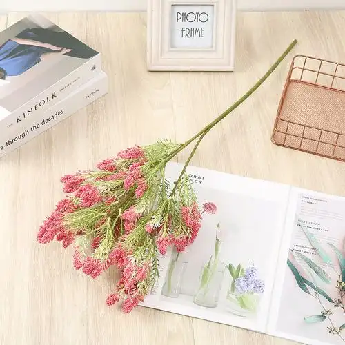 茉初仿真泡沫米兰花家居落地仿真花摆件婚礼堂背景布置插花批发