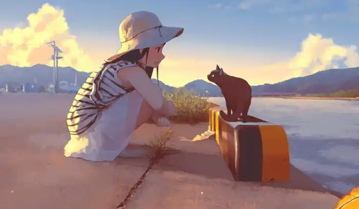 日系ins背景图少女【ins背景图】