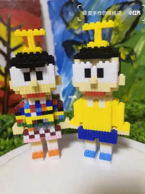 大熊微积木拼搭图纸