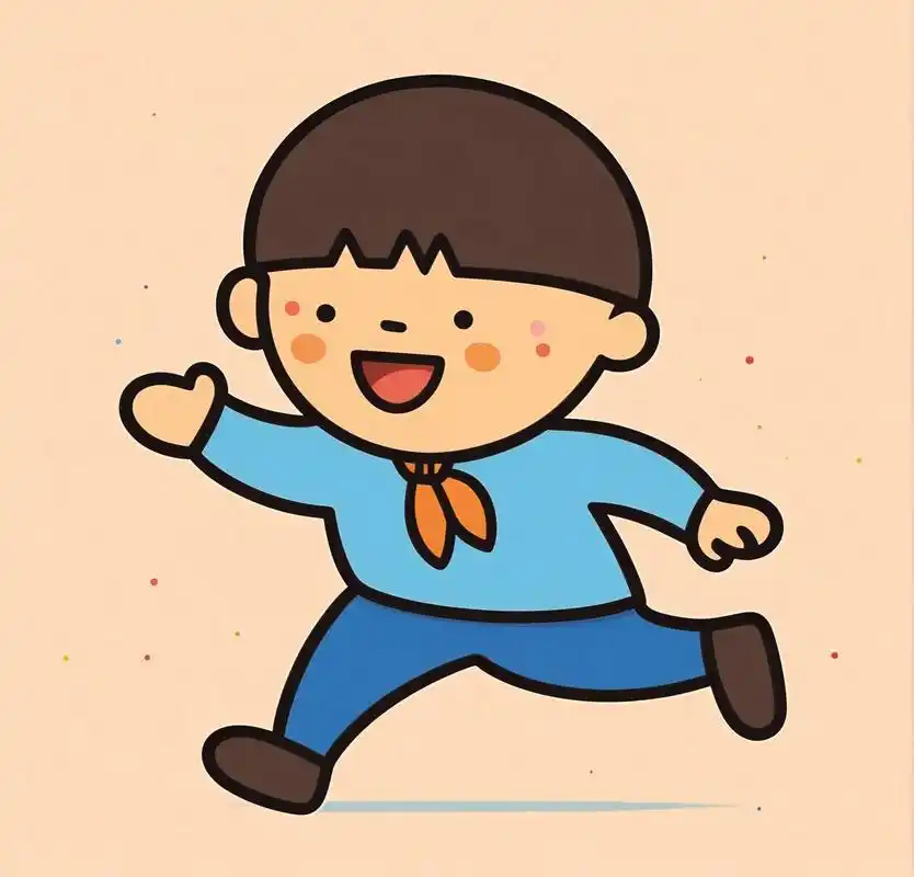 画一个小男孩正在上学的简笔画吧!首先,画出他的头部,然后加上 - 抖音