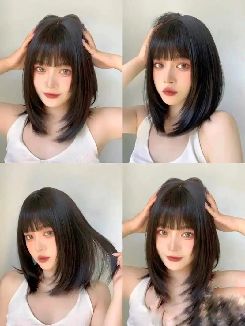 简约耐看锁骨发,2022火爆发型锁骨发最 - 抖音