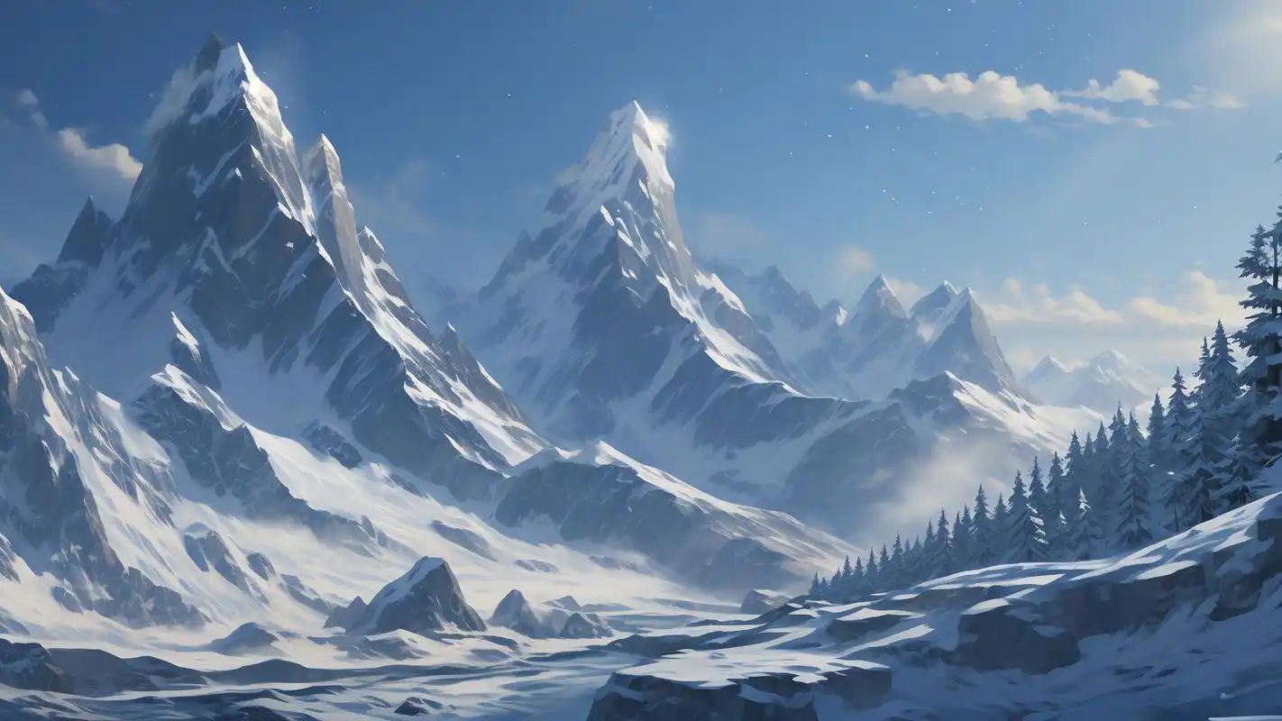 动漫雪山壁纸9015电脑桌面新选择91 动漫迷们注意啦!