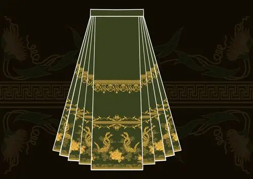 妆花,织金,马面裙-服装画/服装设计手稿 - 穿针引线服装论坛