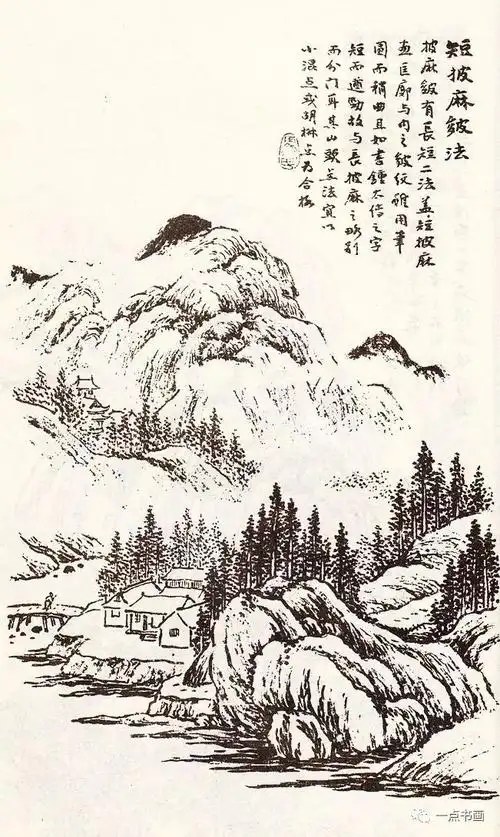 山水画诀山石各种皴法