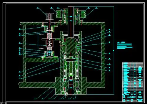 xk5032立式升降台数控铣床改造主轴装配图