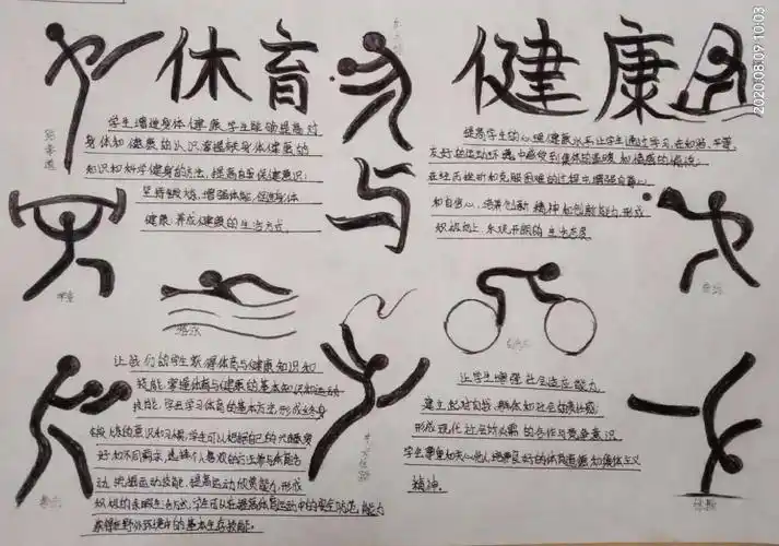 开展手抄报征文收集活动小学生体育手抄报图片健体节健康生活手抄报