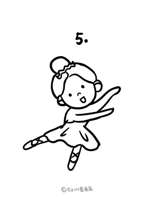 91手绘教程|如何画跳舞小女孩?