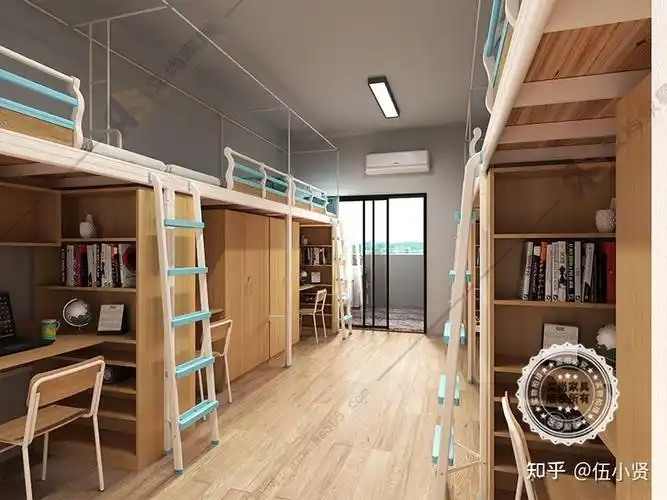 大学生公寓床定制效果图 - 知乎