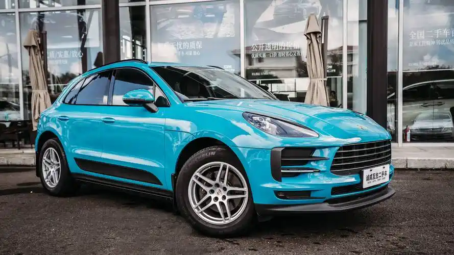 听说迈阿密蓝和你更配水晶质感性感清新保时捷macan20t