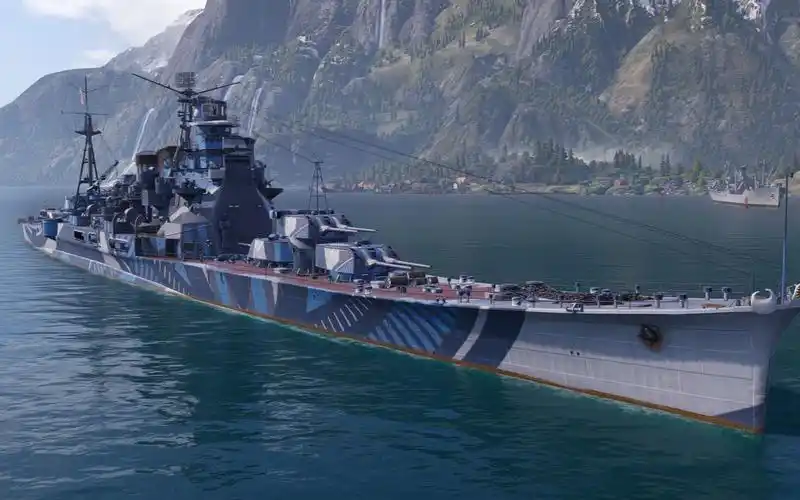 战舰世界8级爱宕娱乐聊天局,这把好多国人,哈哈