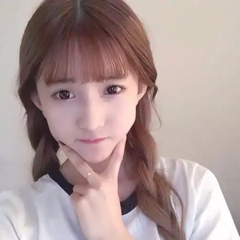 女生头像韩国欧美可爱空气刘海唯美伤感短发黑白背影长发