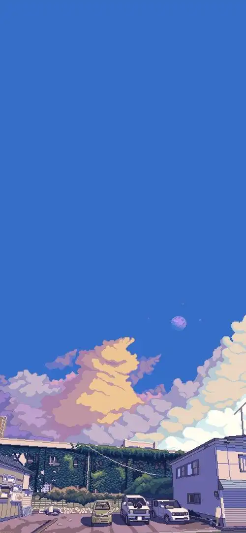 壁纸394简约文艺天空篮天ins风