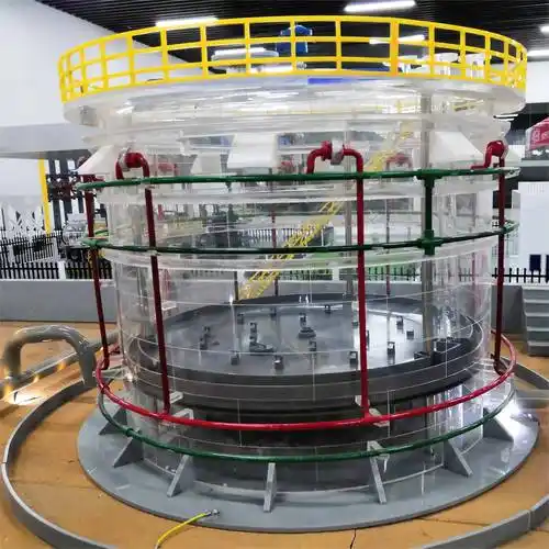 内浮顶罐模型 硕博石油化工消防演练模型_储罐_油品_浮动