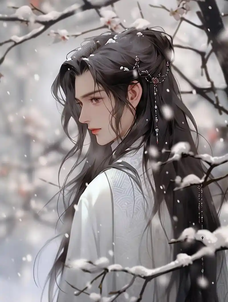古风美男 | 白衣覆雪 谁家少年