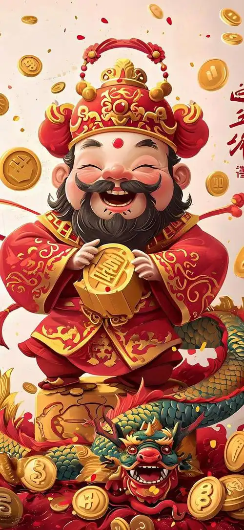 壁纸分享,财神到送财来,恭喜发财