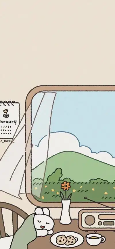 卡通全屏壁纸 ins作者 for_mee