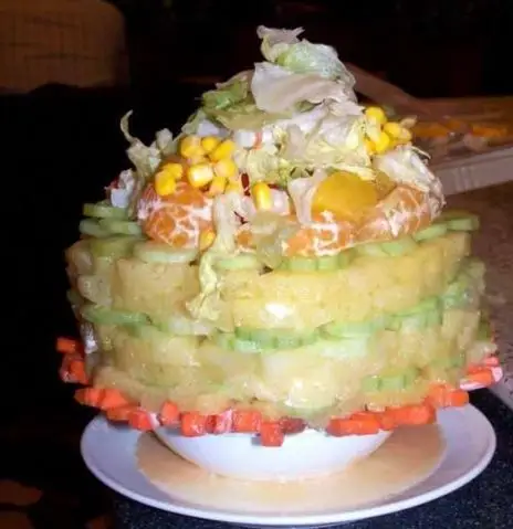 必胜客(pizzahut)沙拉塔 堆叠方案分析