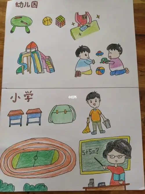 幼儿园与小学的对比图06