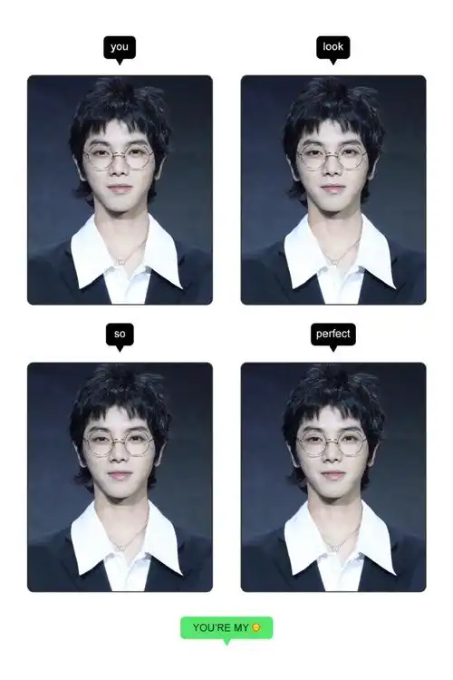 华晨宇年度男歌手#今日晚安博,是一组 证件照.