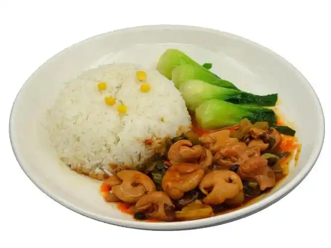 酸菜肥肠盖饭图片