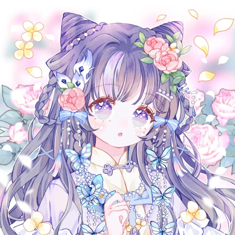 仙气动漫闺蜜头像|转瞬即逝的相逢与离别