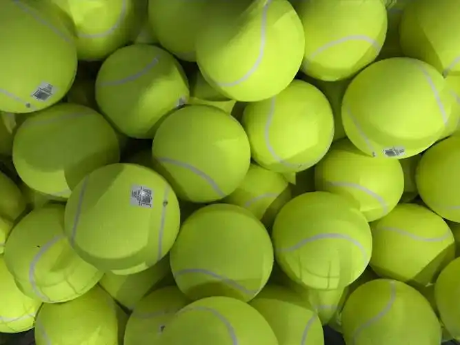 custom design color/size,big size inflatable 6"jumbo tennis ball