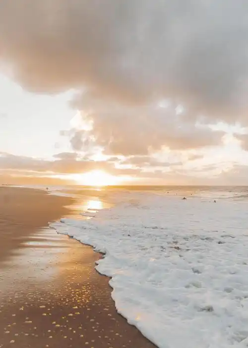 黄昏意境大海壁纸