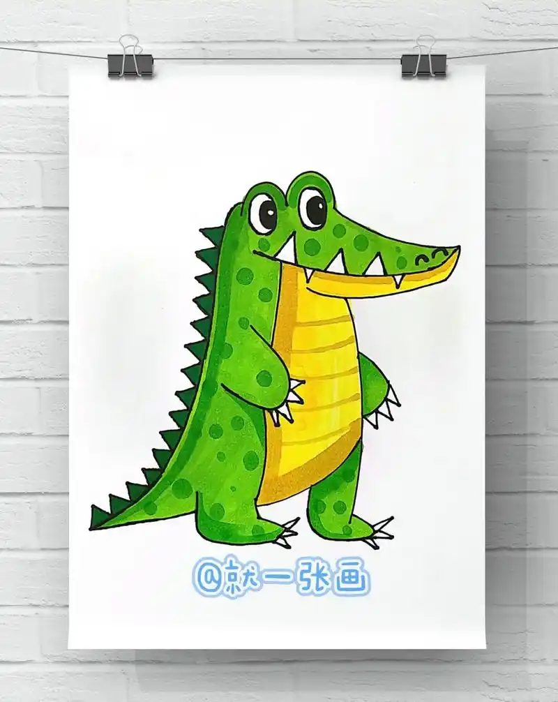 零基础简笔画——可爱的小恐龙.#画画 #一学就会系列 #简笔 - 抖音