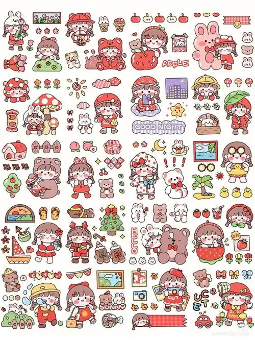 我用千本手帐的贴纸素材