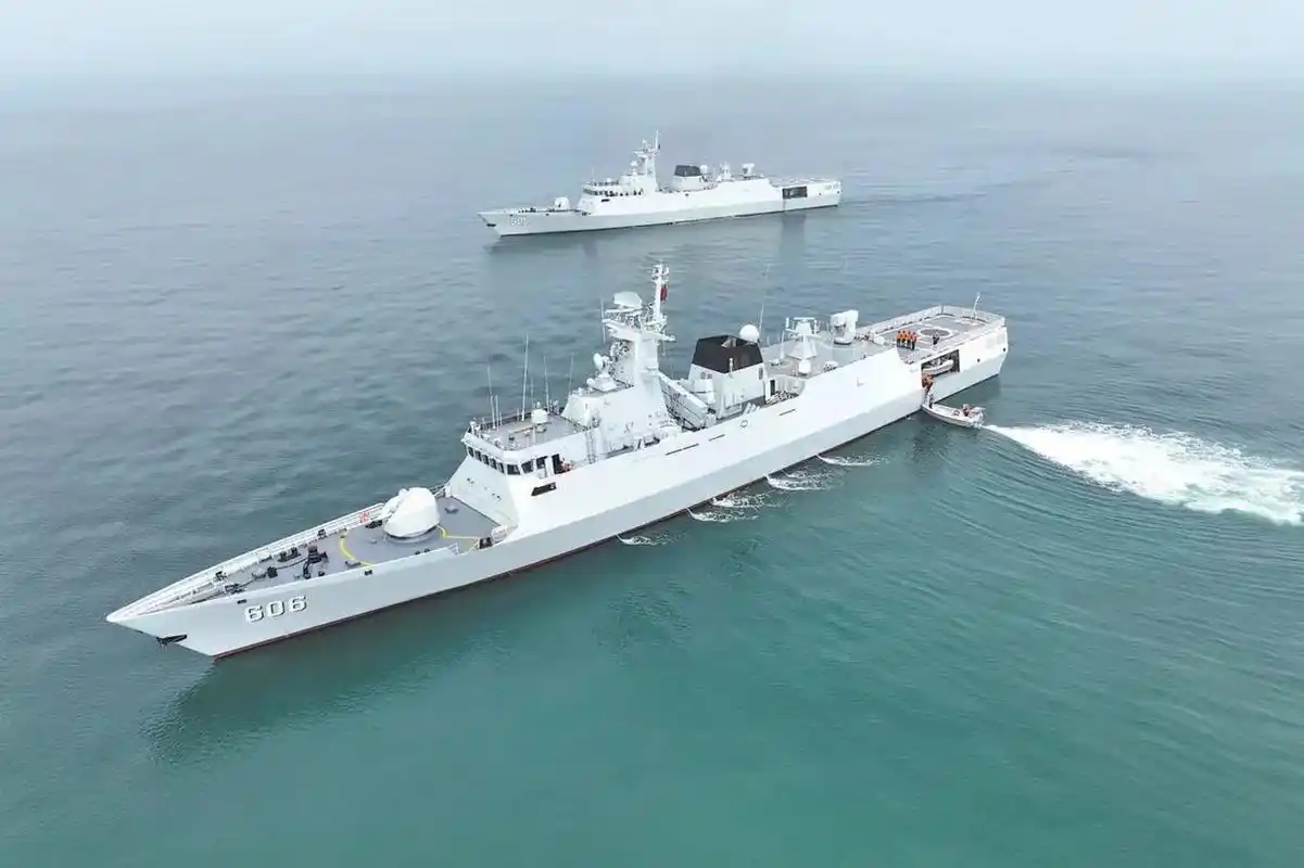 中国9899海军606辛集舰 056a型轻型护卫舰 该舰为该型的第二批次