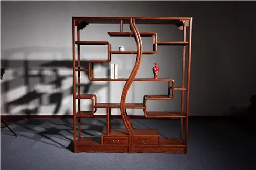 不同材质的红木拱门博古架最新介绍,装饰客厅必不可少的一件家具