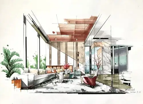 手绘空间分享|空间|家装设计|d笑长 - 原创作品 - 站酷 (zcool)