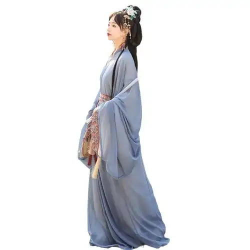 成人汉服女新款梦域战国袍马山楚墓复原日常直裾袍拖尾大放量直裾