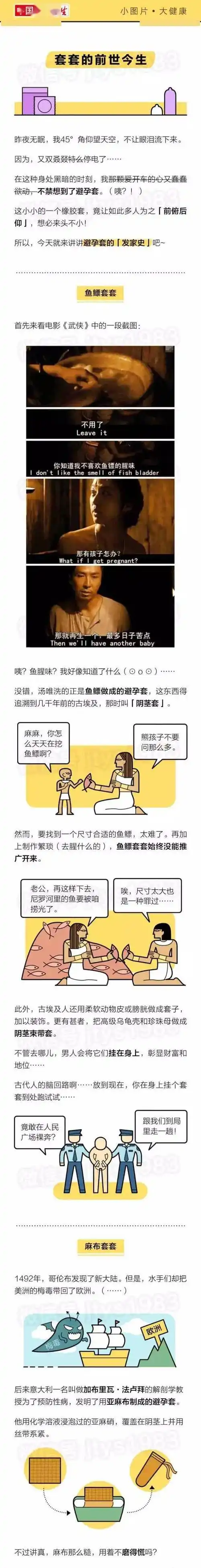 古代人用什么样的避孕套看完我给先人的脑洞跪了