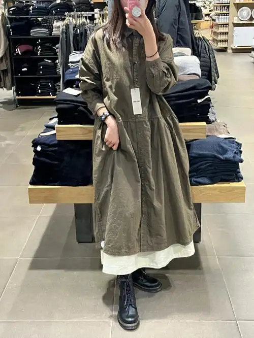 mujiidee衬衫连衣裙