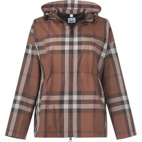 博柏利巴宝莉burberry女款宽松版连帽夹克外套上衣80498041