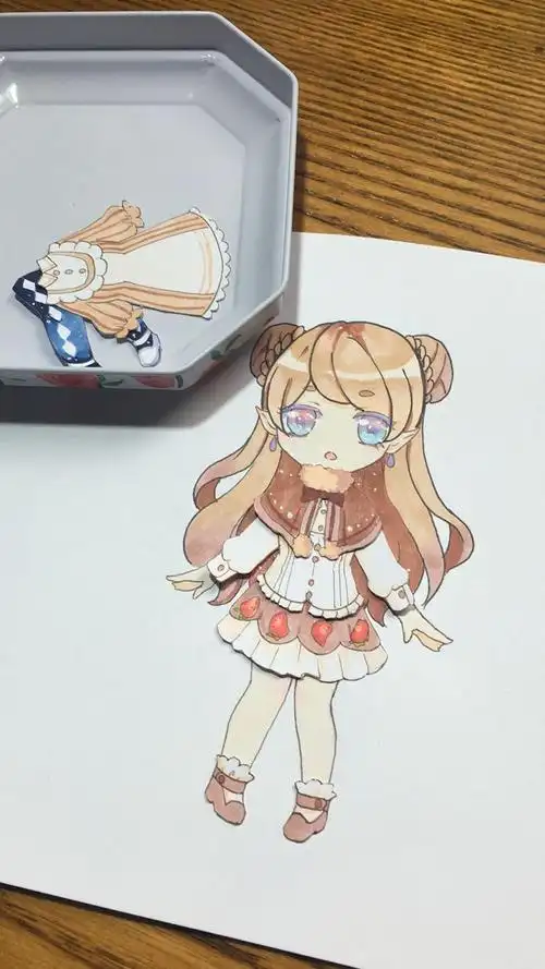 换装娃娃简笔画 换装娃娃简笔画图片