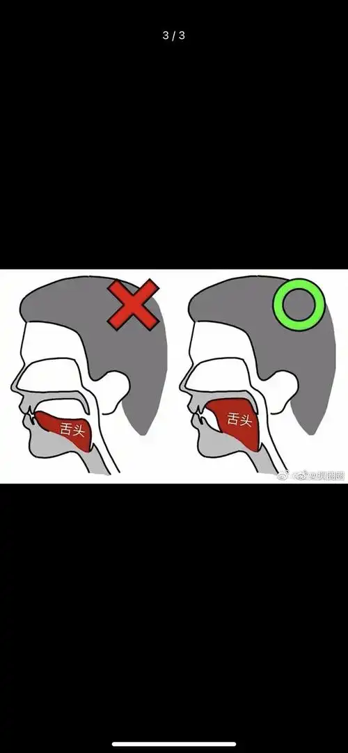 舌头顶上颚