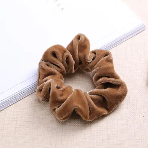 韩版金丝绒天鹅绒绒布猪大肠发圈跨境欧美发饰简约时尚妈妈头饰品