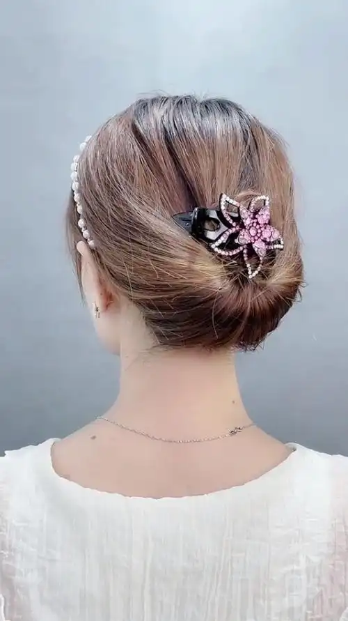 简约,温柔的盘发教程