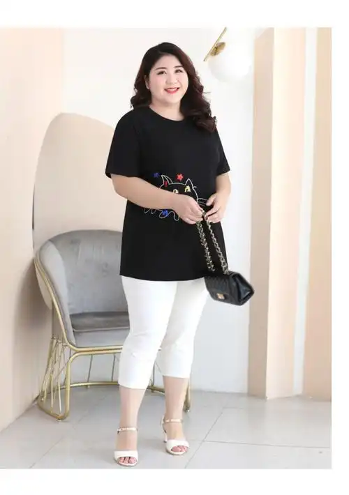 【俞兆林旗舰官方店】轻奢高档品牌女装七分女大码胖