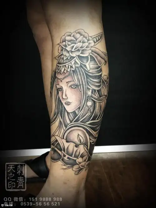 艺伎_纹身图案手稿图片_徐康的纹身作品集