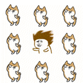 魔性甩头金馆长动物得瑟搞笑抖音表情抖音表情包抖音魔性甩头甩头gif