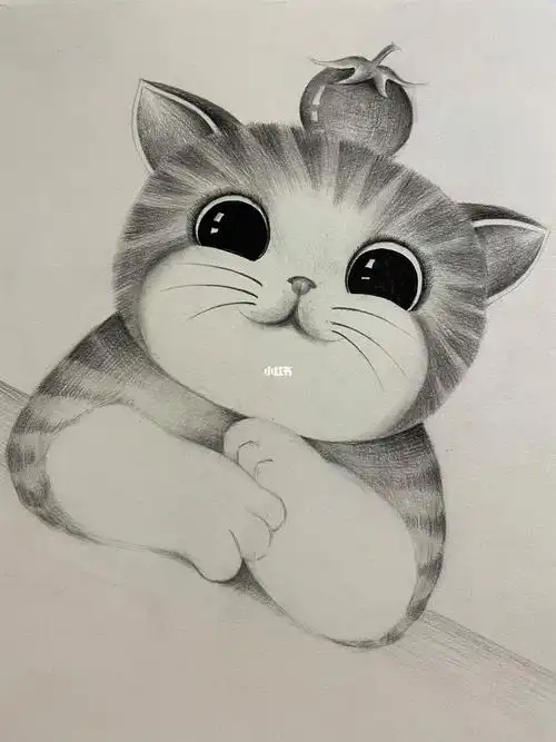 素描卡通画素描卡通猫