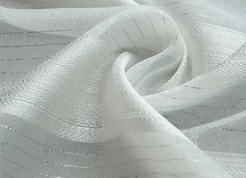 条纹布料_窗帘纱白色条纹透光布料客厅阳台柯桥厂家批发现货 - 阿里巴