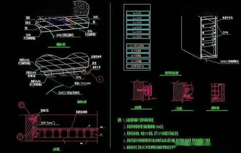 限时赠送弱电各个系统安装大样图,cad格式_施工_对讲_监控