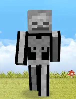 我的世界简笔画骷髅小白